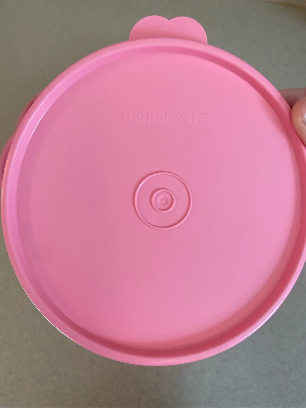 Pink Tupperware set